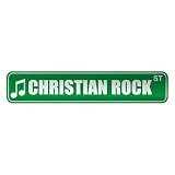  CHRISTIAN ROCK ST  STREET SIGN MUSIC