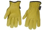 Produkt-Bild: Dunlop 360111 Profi Fahrerhandschuh Leder, gelb, Cat 2 zertifiziert EN 388/ 3021