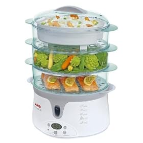 Seb - VN4000 - Cuiseur Vapeur - Vitasaveur Digital - 9 L - Blanc