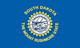 America's Flag Company SF2X3NOSD1 2-Foot by 3-Foot Nylon South Dakota State Flag with Canvas Header and Grommets
