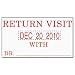 Trodat® Trodat Professional 5-in-1 Date Stamp, Self-Inking, 1 1/8w x 2d, Blue/Red USST5444
