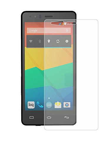 6 x Membrane Screen Protectors for BQ Aquaris E5 - Crystal Clear (Glossy), Retail Package, Installation Kit