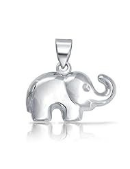 Bling Jewelry Patriotic Sterling Silver Good Luck Charm Happy Elephant Pendant