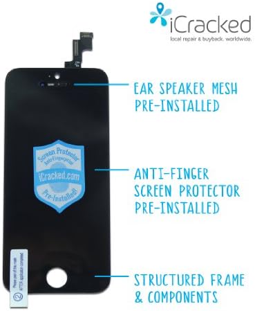 iPhone 5S LCD / Digitizer Assembly (No Electronics) - Black