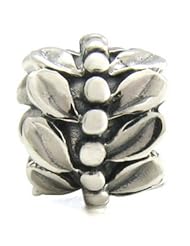 Genuine Ohm Beads (TM) Product. 925 Sterling Silver Jungle Threaded European Bead Charm. 100% Satisfaction Guaranteed.