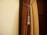 Pair Golden Beaded decorative Tassel / Tieback /holdback