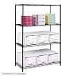 Safco 48"x24" Industrial Wire Shelving in Black