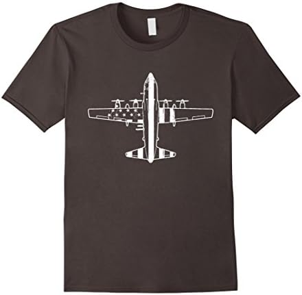 Men's Awesome C-130 Flag, Aircraft Mechanic Gifts Shirt Large Asphalt