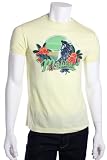 Hugo Boss - Hugo Boss Men's Yellow Malibu Surf Large T-Shirt Tee