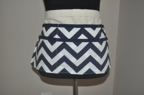 Women's navy chevron utility apron