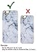 Iphone 6s Plus Case, Iphone 6 Plus Case, IiEXCEL Marble Pattern White Soft Flexible TPU Slim Fit Cover Case and Glass Screen Protector for Iphone 6s Plus / Iphone 6 Plus (Color 3)