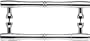 Top Knobs M721-8 Pair  Nouveau Bamboo Back to Back Door Pull Chrome