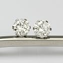 【 DIAMOND WORLD 】 PT900 天然ダイヤモンド ピアス 0.50ct 【6本爪タイプ】 ダイヤモンド【 無色透明 FGカラー 】ダイヤモンド【 輝き厳選保証 】【品質保証書付】