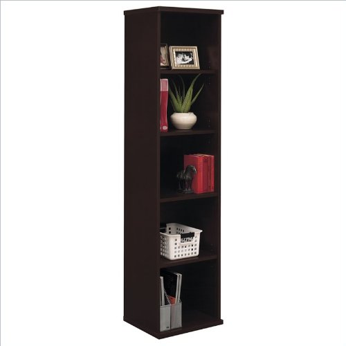 Bush Furniture Mocha Cherry Series C Open Single Bookcase