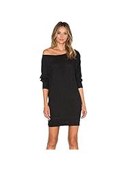 Sexy Cotton/Knit Sweater Long Sleeves Off the Shoulder Jumper 