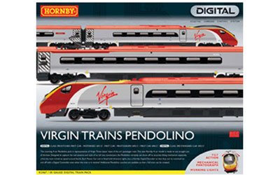 Childrens Toyshop  Toys : Hornby - Virgin Trains Pendolino Train Pack DCC Ready