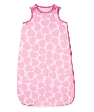 Snoozie Sleeping Bag - Hearts 1 Tog Snoozie Sleeping Bag - Hearts 1 Tog