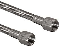 Unisource 6TSC Gray PTFE Braided Hose Assembly, 3/8