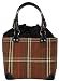 Colorful Straw / Beach / Shopper / Tote Bag Small Brown 12 1/2