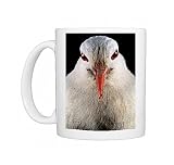 Kagu (Rhynochetos jubatus) close up, showing binocular vision that allows the Photo Mugs
