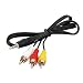 3.5mm (1/4 in) TRS to RCA Left/Right Audio Cable