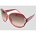 Fendi FS5070-603 Women's Crystal Red Plastic Frame Polycarbonate Brown Gradient Lenses Sunglasses