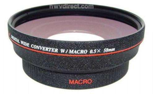 JVC GY-HM100U 05x High Definition Wide Lens With Macro Stepping Ring 46-58mm NWV Direct 5 Piece Cleaning Kit