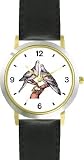 41RW2MNLd2L. SL160  Lovebirds or Love Birds   Love & Friendship Theme   WATCHBUDDY® DELUXE TWO TONE THEME WATCH   Arabic Numbers   Black Leather Strap Size Large