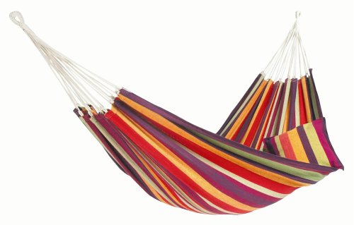 Amazonas AZ-1014160 Lambada tropical H&auml;ngematte, Belastbarkeit 120kg, Liegefl&auml;sche 210 x 140cm