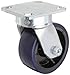 RWM Casters 47 Series Plate Caster, Swivel, Kingpinless, Urethane on Iron Wheel, Roller Bearing, 1050 lbs Capacity, 5