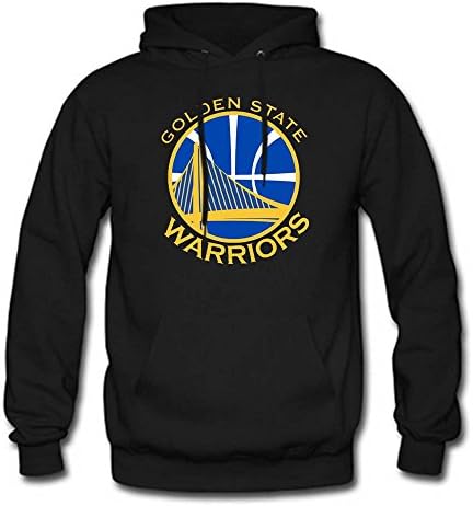 Men's Pullover NBA Golden State Warriors Fleece Hooded Sweatshirt (Black)