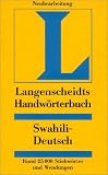 Langenscheidts Handwörterbuch, Swahili-Deutsch