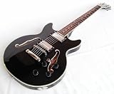 Produkt-Bild: schwarze Jazz & Blues E-Gitarre. Semi Acoustic. Neu