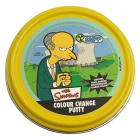 Simpson's Atomic Colour Changing Putty - Mr Burns (Green Putty)
