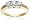 14k Yellow Gold Round 3-Stone Diamond Ring (1 cttw, I-J Color, I1-I2 Clarity), Size 8