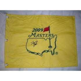 Danny Lee Signed 2009 Masters Golf Pin Flag