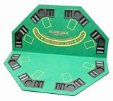 Solid Pine Wood 2-in-1 Folding Poker Blackjack Game Table Top