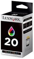 Lexmark N°20 Haute Résolution - Cartouche d'encre d'origine - Cyan, magenta, jaune