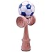 White & Blue Soccer Ball Kendama And Extra String