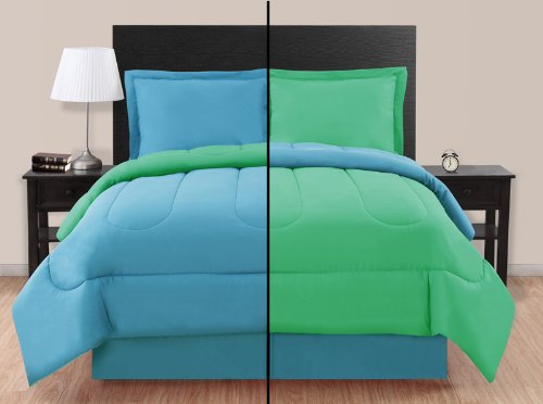 Review Of Twin Blue/ Green Reversible Comforter Set