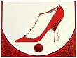 Head Over Heels Sticky Notes Paint Town Red Purse Pad with Mirror