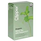Clipper of England Organic White Tea with Peppermint, Tea Bags, 20-Count Boxes (Pack of 6)