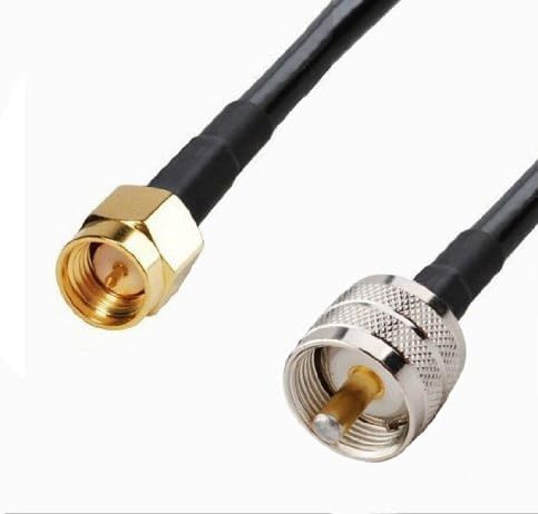 Handheld to SO-239 Cable SMA male to UHF PL-259 connector 20 INCHES