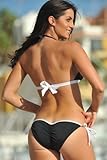 IMAGE OF C260 Black and White Love Your Booty Top: L \ Bottom: S womens bikini