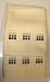 Pair of GRADUATING SQUARES design Cotton Bath Towels - CREAM