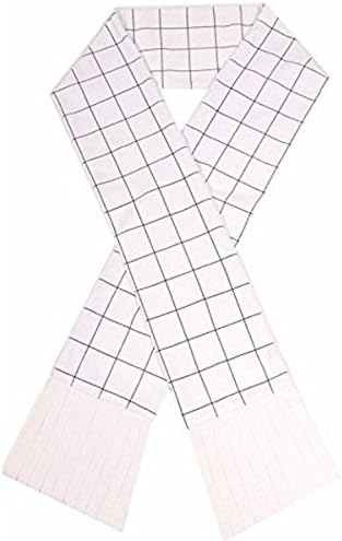 Fantay Shop Anime Fairy Tail Natsu Dragneel White Checks Tassel Scarf