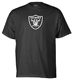 NFL Men's Oakland Raiders Logo Premier Tee Shirt (Black, Medium)
