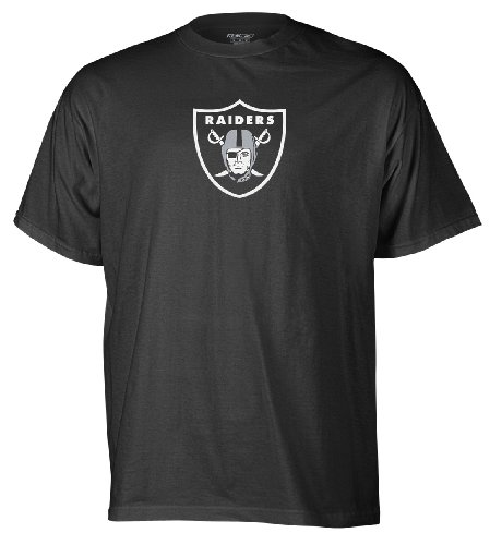 NFL Men's Oakland Raiders Logo Premier Tee Shirt (Black, Medium)