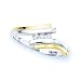 3 Diamond Anniversary Ring 1/10 ct. in 10K Two Tone Gold