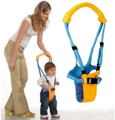 Belt Moon Baby Walker - Learn To Walk Assistant/Helper - Orange and Blue